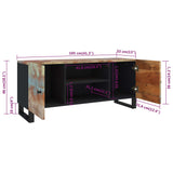 Tv Cabinet 105X33X46Cm Solid Wood Reclaimed
