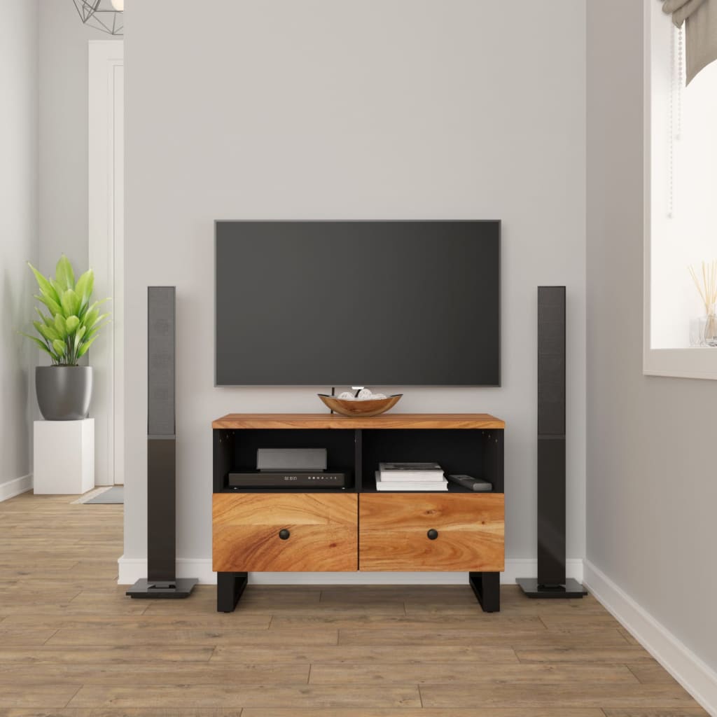 Tv Cabinet 70X33X46Cm Solid Wood Reclaimed