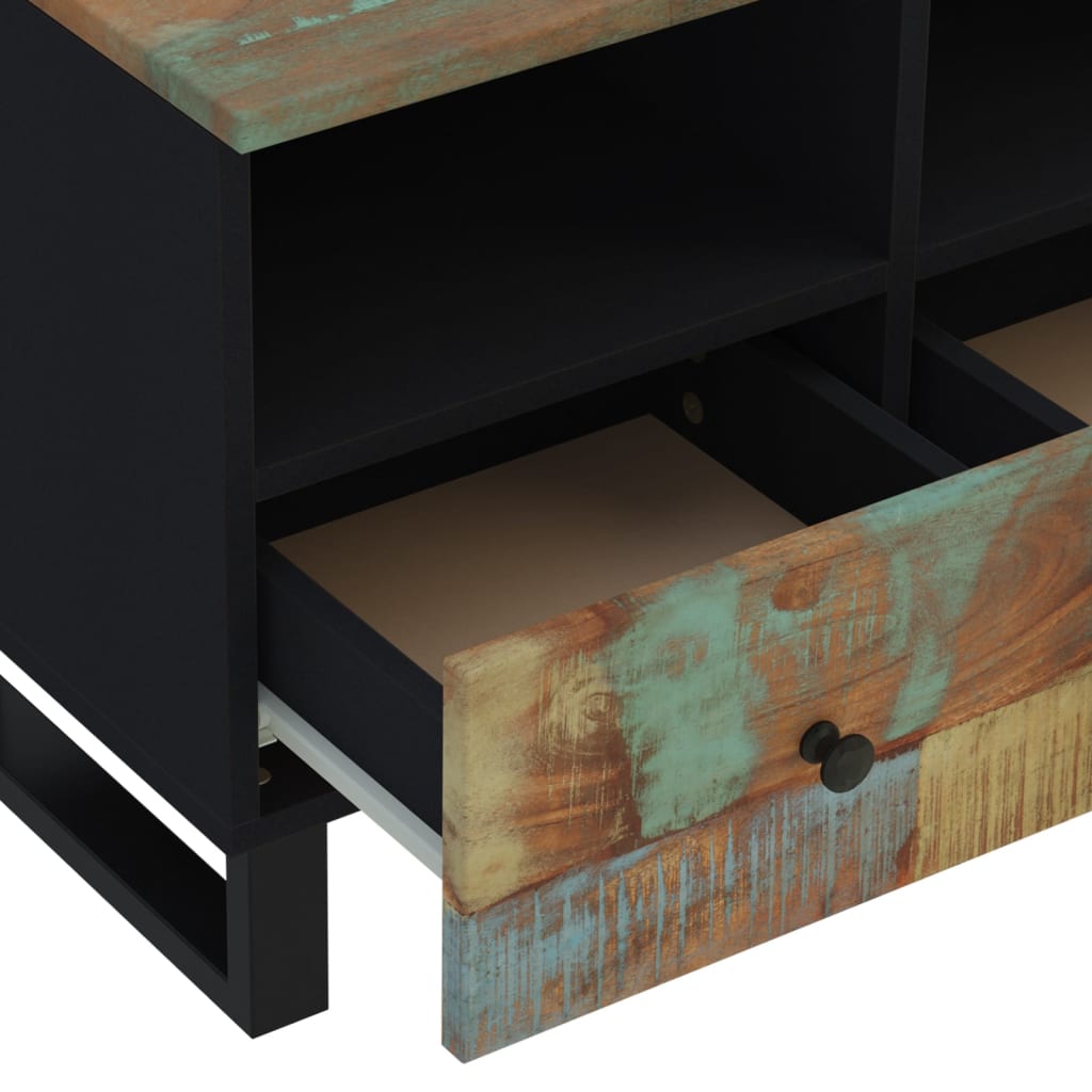 Tv Cabinet 70X33X46Cm Solid Wood Reclaimed