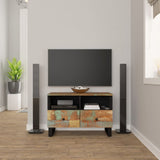 Tv Cabinet 70X33X46Cm Solid Wood Reclaimed