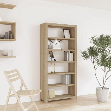 3-Tier Bookcase 80X30X Solid Wood Acacia