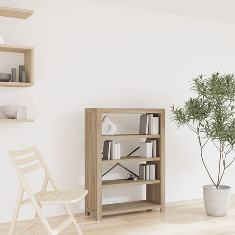 3-Tier Bookcase 80X30X Solid Wood Acacia