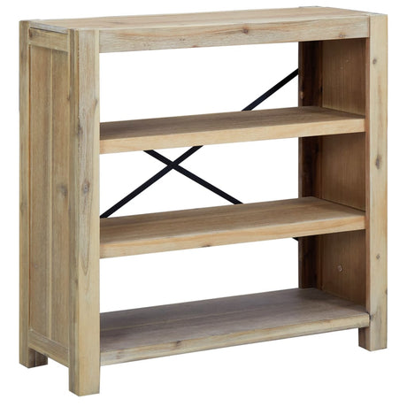 3-Tier Bookcase 80X30X Solid Wood Acacia