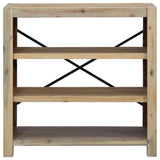 3-Tier Bookcase 80X30X Solid Wood Acacia