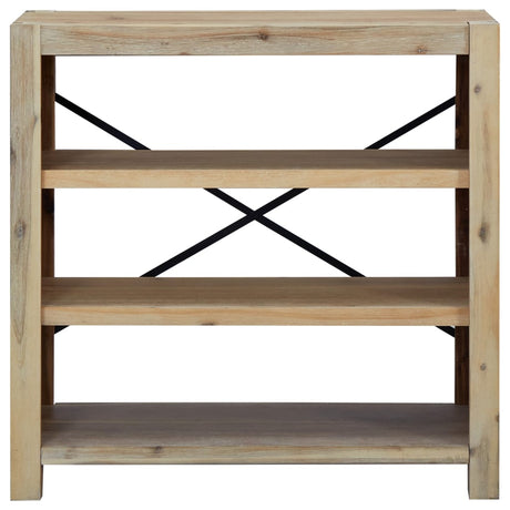 3-Tier Bookcase 80X30X Solid Wood Acacia