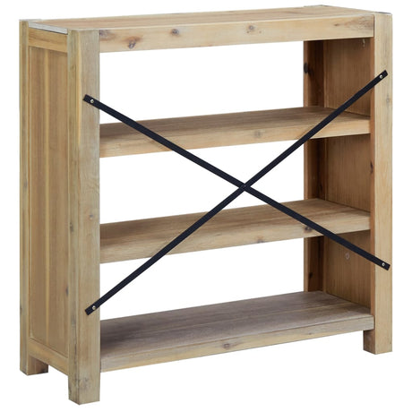 3-Tier Bookcase 80X30X Solid Wood Acacia
