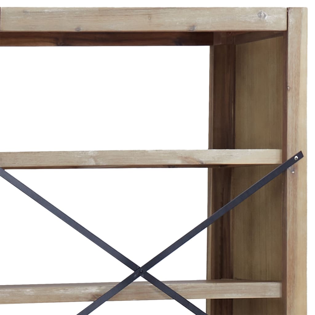 3-Tier Bookcase 80X30X Solid Wood Acacia