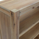3-Tier Bookcase 80X30X Solid Wood Acacia