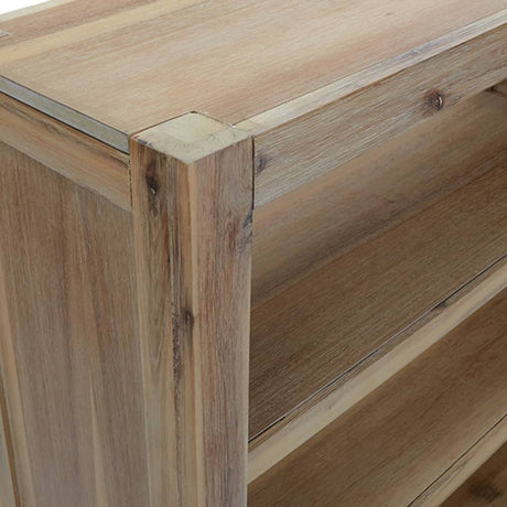 3-Tier Bookcase 80X30X Solid Wood Acacia