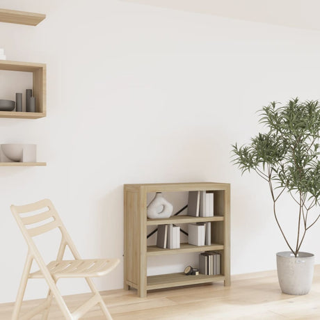 3-Tier Bookcase 80X30X Solid Wood Acacia