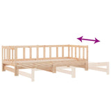 Pull-Out Day Bed Without Mattress 2X(80X200)Cm