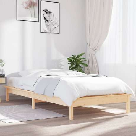 820534  Bed Frame Without Mattress Solid Wood
