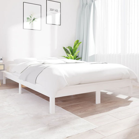820534  Bed Frame Without Mattress Solid Wood