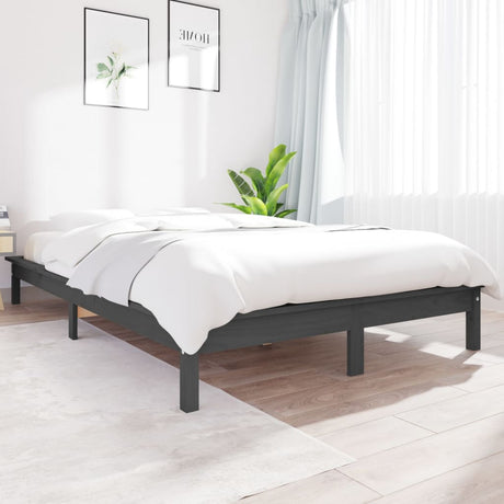 820534  Bed Frame Without Mattress Solid Wood