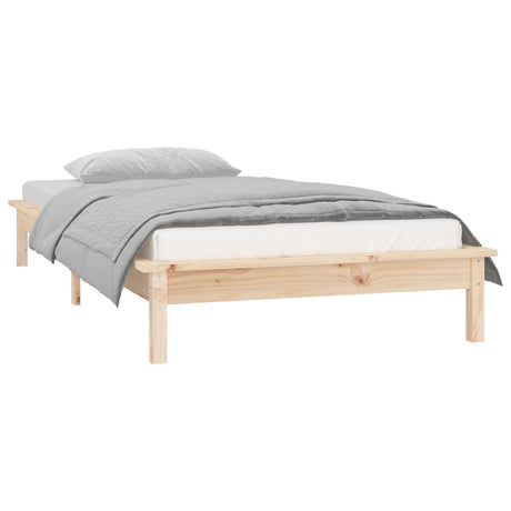 Led Bed Frame Without Mattress Solid Wood