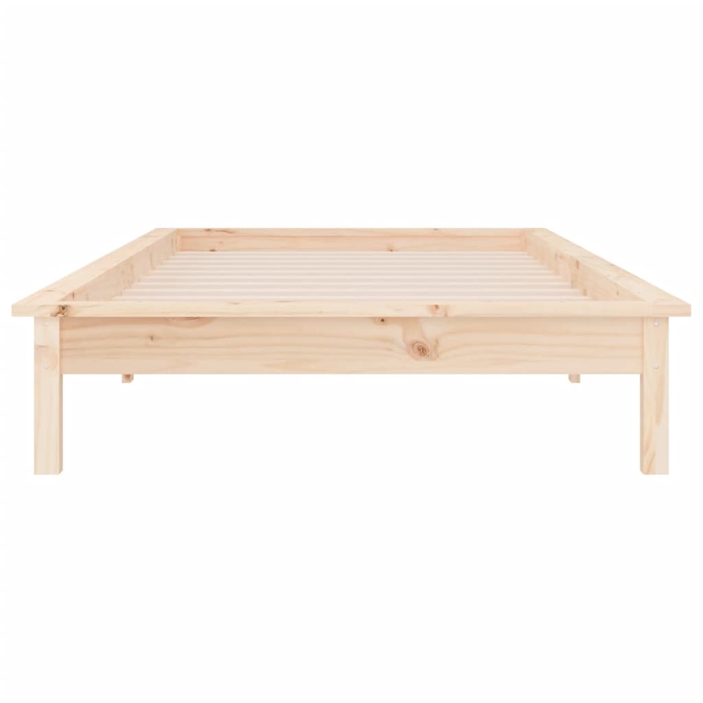 Led Bed Frame Without Mattress Solid Wood