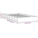Bed Frame Without Mattress Single Single Solid Wood