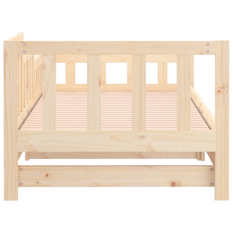 Pull-Out Day Bed Without Mattress 2X(90X200) Cm Solid Wood Pine