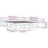 Bed Frame Without Mattress Solid Wood