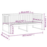 Day Bed Without Mattress Solid Wood Pine