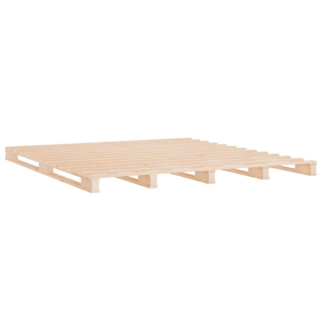Pallet Bed Without Mattress Super King Size Solid Wood