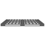 Pallet Bed without Mattress Grey 200x200 cm Solid Wood