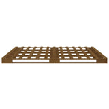 Pallet Bed without Mattress Honey Brown 140x190 cm Solid Wood
