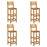 5 Piece Garden Bar Set Solid Wood Acacia