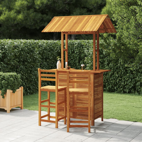 5 Piece Garden Bar Set Solid Wood Acacia