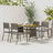 5 Piece Outdoor Dining Set Poly Rattan