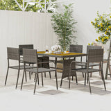 5 Piece Outdoor Dining Set Poly Rattan