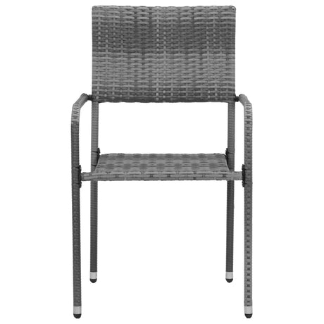 7 Piece Outdoor Dining Set Poly Rattan