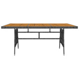 7 Piece Outdoor Dining Set Poly Rattan
