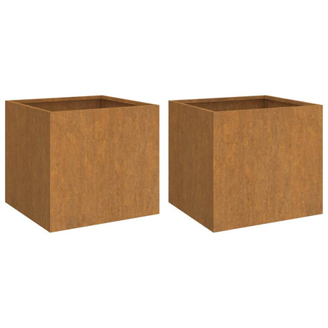 Planters 2 Pcs Corten Steel