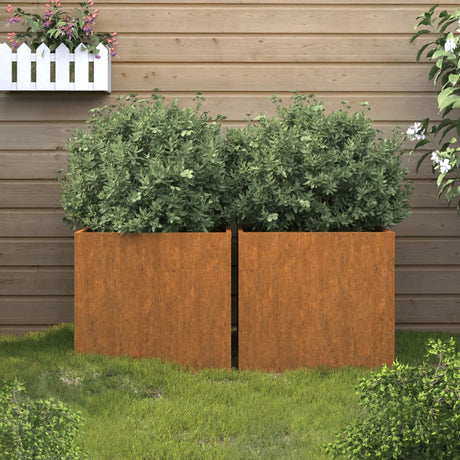 Planters 2 Pcs Corten Steel