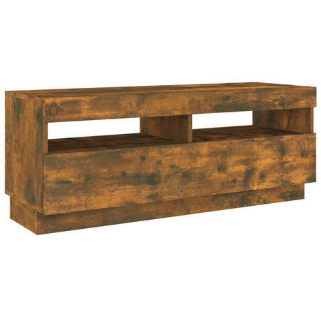 2 Piece Tv Cabinet Set With Led Lights Engineered Wood