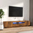 2 Piece Tv Cabinet Set With Led Lights Engineered Wood