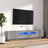 2 Piece Tv Cabinet Set With Led Lights Engineered Wood