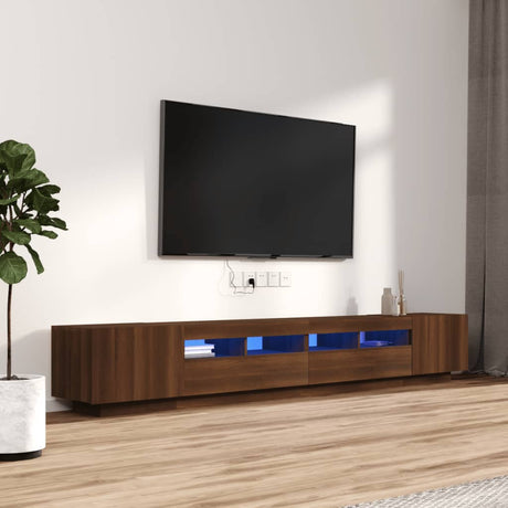 Tv Cabinet With Led Lights 260X35X40 Cm