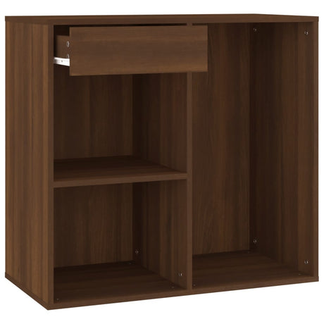 Led Dressing Table With Cabinets Engineered Wood