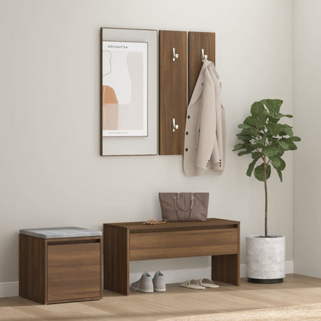 Hallway Furniture Set Engineered Wood