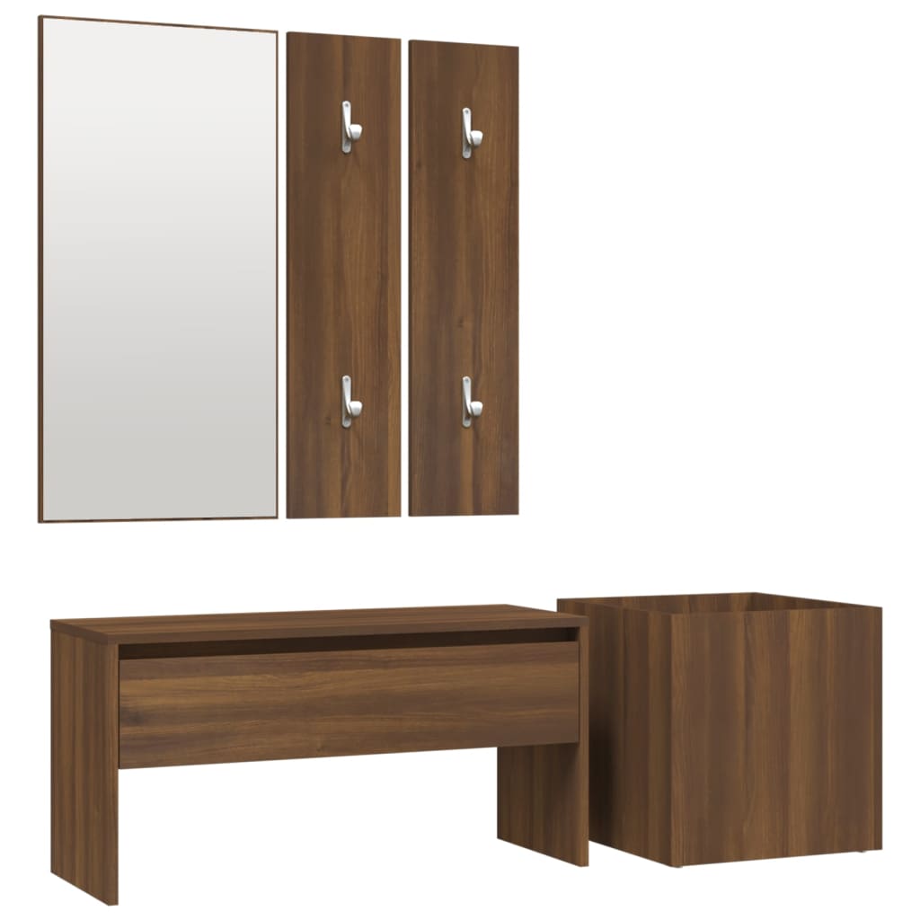 Hallway Furniture Set Engineered Wood