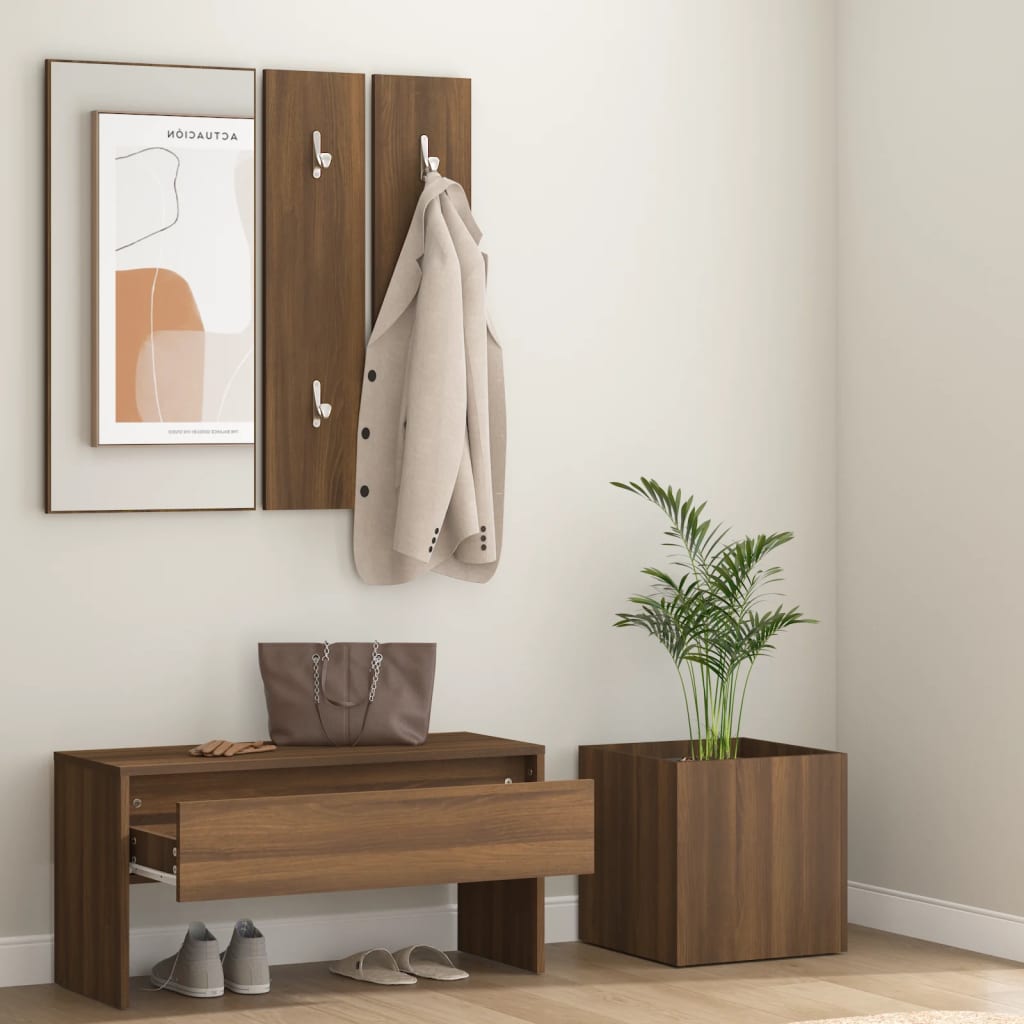 Hallway Furniture Set Engineered Wood