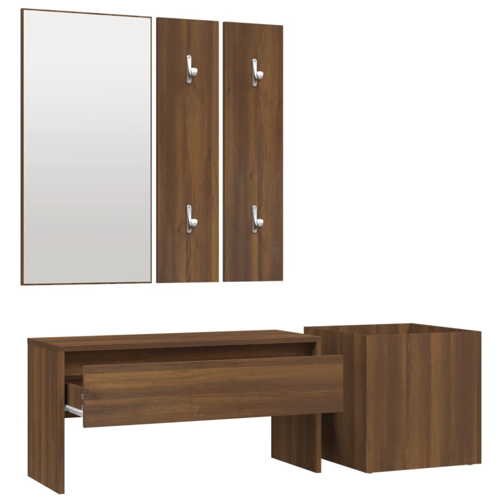 Hallway Furniture Set Engineered Wood