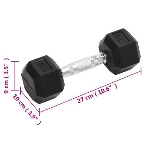 Dumbbells 2 Pcs 8 Kg Cast Iron