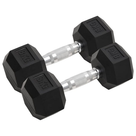 Dumbbells 2 Pcs 8 Kg Cast Iron