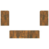 4 Piece Tv Cabinet Set Engineered Wood