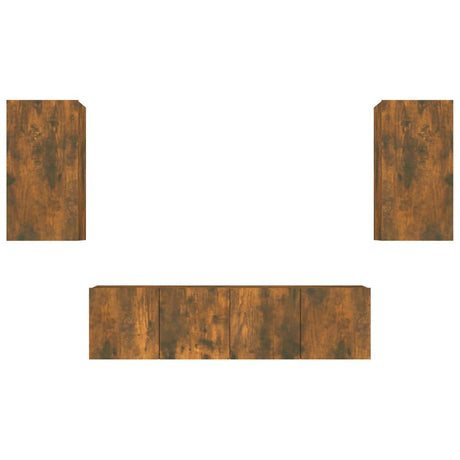 4 Piece Tv Cabinet Set Engineered Wood