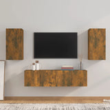 4 Piece Tv Cabinet Set Engineered Wood