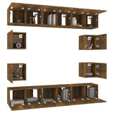 10 Piece Tv Cabinet Set Engineered Wood
